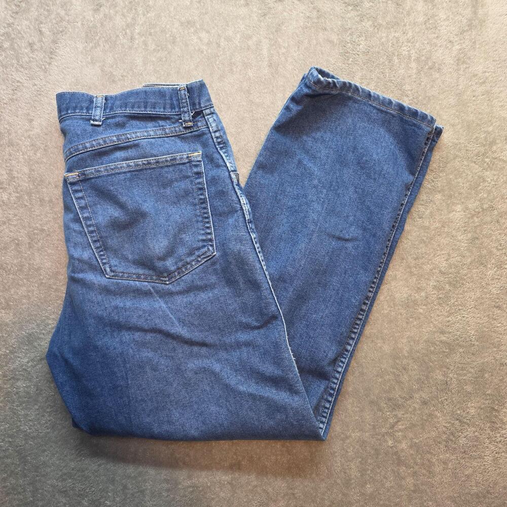 Wrangler Jeans Mens 38x30 Blue Medium Wash Regular Straight Leg Denim 86900DW